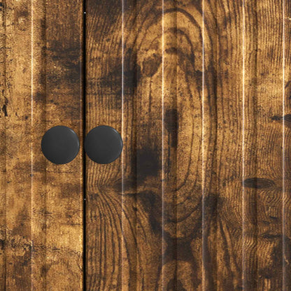 vidaXL Sideboard Smoked Oak 89 x 34.5 x 80 cm Engineered Wood