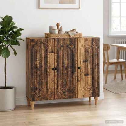 vidaXL Sideboard Old Wood 89 x 34.5 x 80 cm Engineered Wood