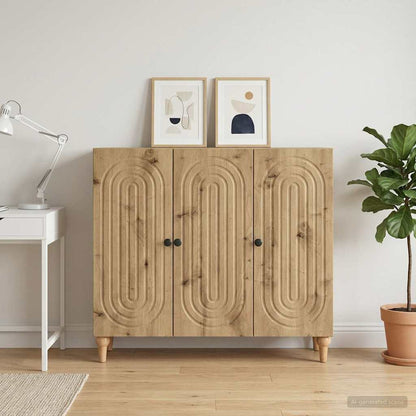 vidaXL Sideboard Artisan Oak 89 x 34.5 x 80 cm Engineered Wood