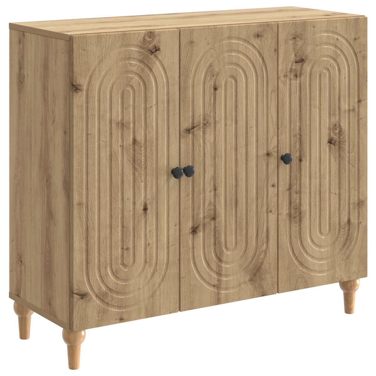 vidaXL Sideboard Artisan Oak 89 x 34.5 x 80 cm Engineered Wood