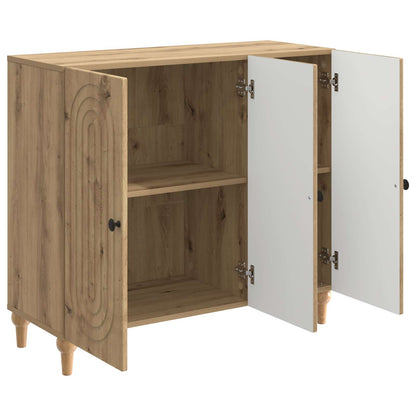 vidaXL Sideboard Artisan Oak 89 x 34.5 x 80 cm Engineered Wood
