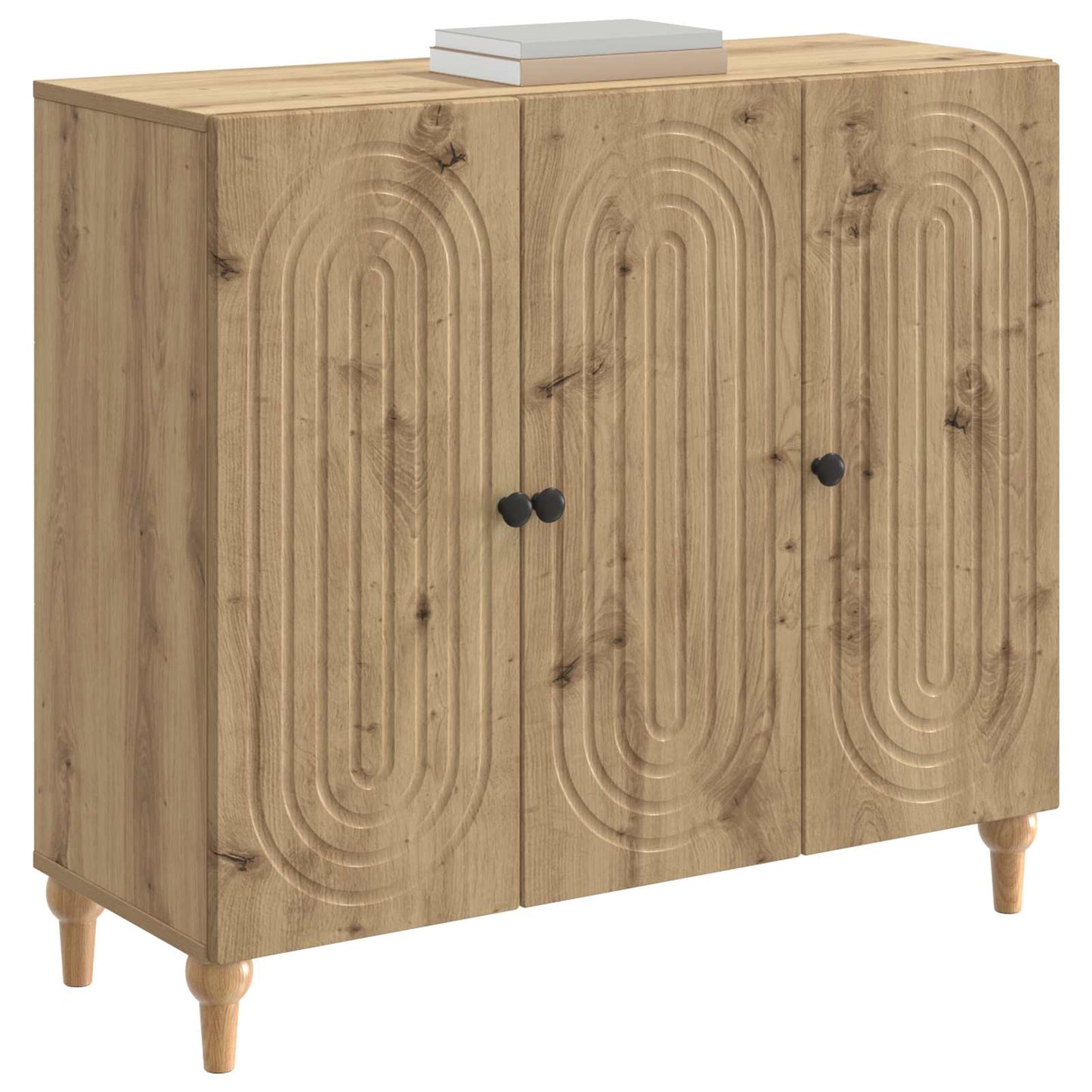 vidaXL Sideboard Artisan Oak 89 x 34.5 x 80 cm Engineered Wood