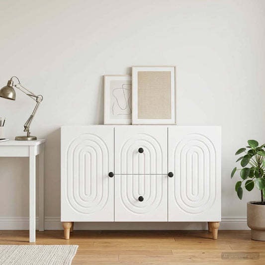 vidaXL TV Cabinet with Drawer White 89 x 34.5 x 60 cm Engineered Wood
