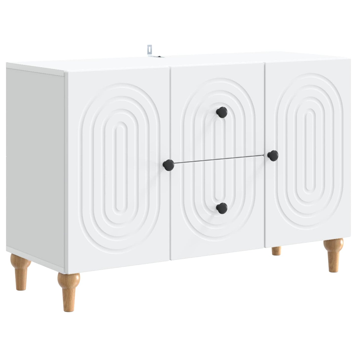 vidaXL TV Cabinet with Drawer White 89 x 34.5 x 60 cm Engineered Wood