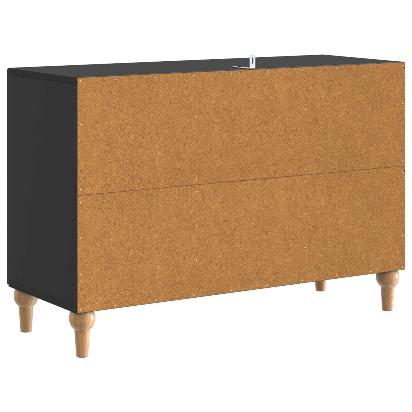 vidaXL TV Cabinet with Drawer Black 89 x 34.5 x 60 cm Engineered Wood