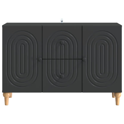 vidaXL TV Cabinet with Drawer Black 89 x 34.5 x 60 cm Engineered Wood