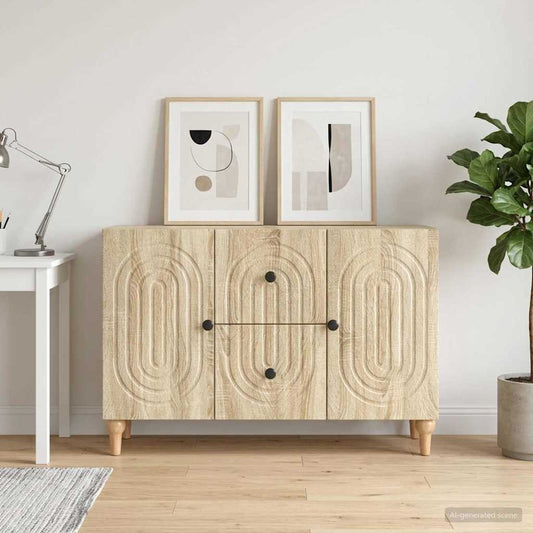 vidaXL TV Cabinet Sonoma Oak 89 x 34.5 x 60 cm Engineered Wood