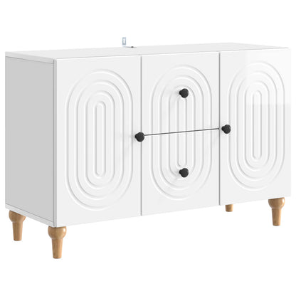 vidaXL TV Cabinet High Gloss White 89 x 34.5 x 60 cm Engineered Wood