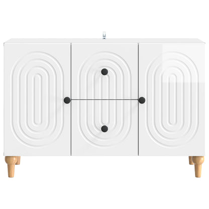 vidaXL TV Cabinet High Gloss White 89 x 34.5 x 60 cm Engineered Wood