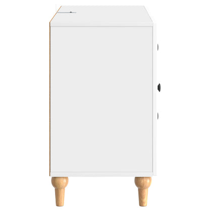 vidaXL TV Cabinet High Gloss White 89 x 34.5 x 60 cm Engineered Wood