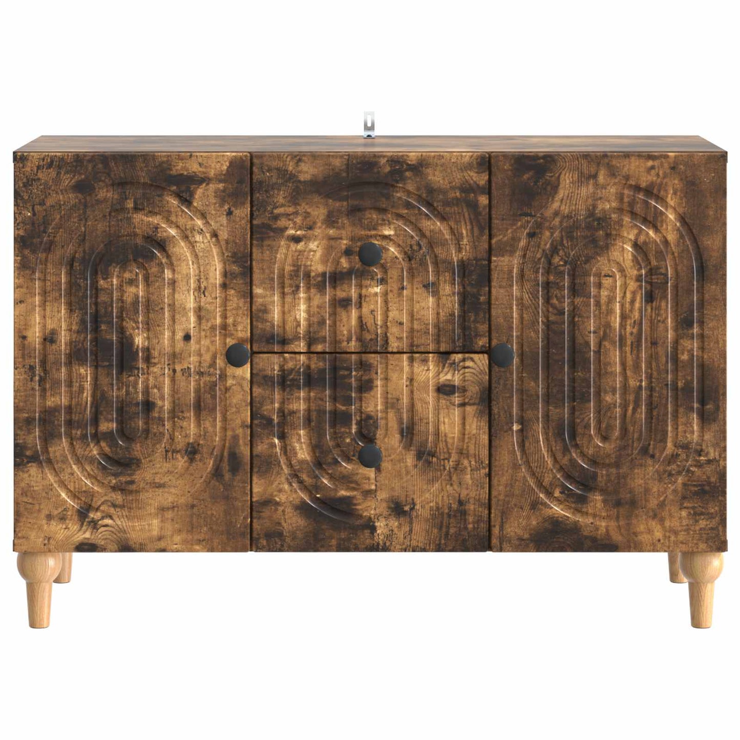 vidaXL TV Cabinet Smoked Oak 89 x 34.5 x 60 cm Engineered Wood
