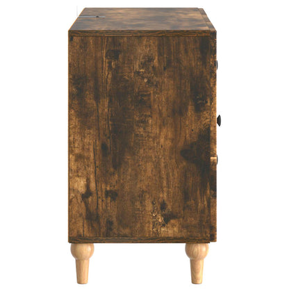 vidaXL TV Cabinet Smoked Oak 89 x 34.5 x 60 cm Engineered Wood