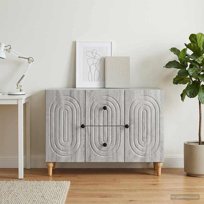 vidaXL TV Cabinet Grey Sonoma 89 x 34.5 x 60 cm Engineered Wood