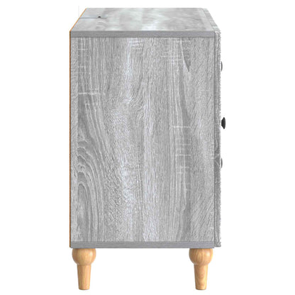 vidaXL TV Cabinet Grey Sonoma 89 x 34.5 x 60 cm Engineered Wood