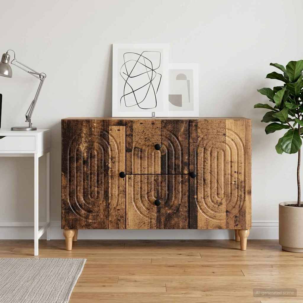 vidaXL TV Cabinet Old Wood 89 x 34.5 x 60 cm Engineered Wood