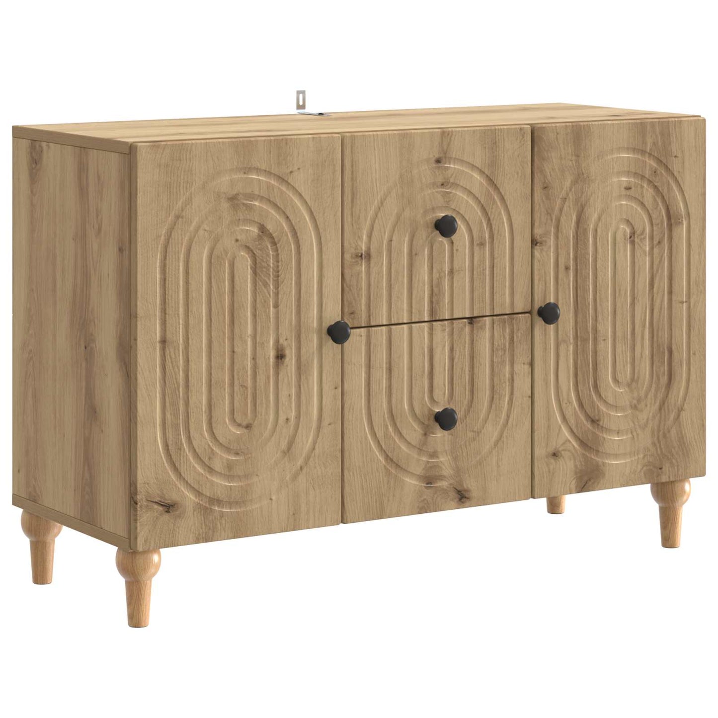 vidaXL TV Cabinet Artisan Oak 89 x 34.5 x 60 cm Engineered Wood
