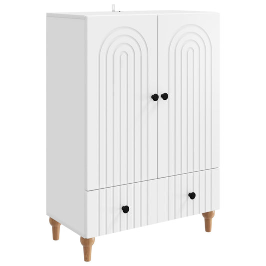 vidaXL Sideboard White 66 x 34.5 x 95 cm Engineered Wood