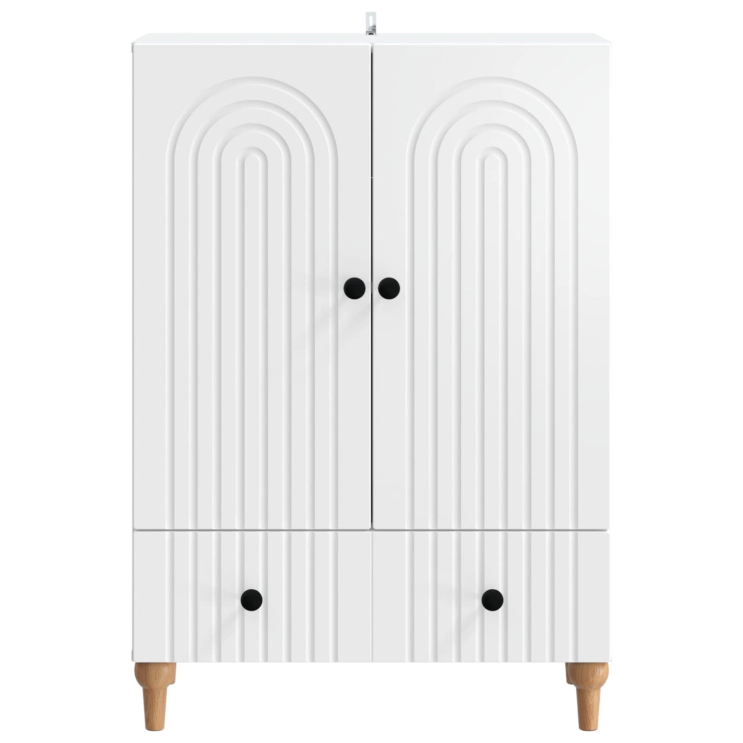 vidaXL Sideboard with Drawer White 66 x 34.5 x 95 cm Engineered Wood