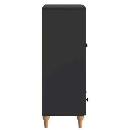 vidaXL Sideboard with Drawer Black 66 x 34.5 x 95 cm Engineered Wood