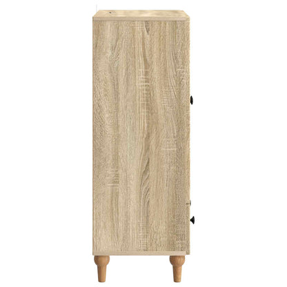 vidaXL Sideboard Sonoma Oak 66 x 34.5 x 95 cm Engineered Wood