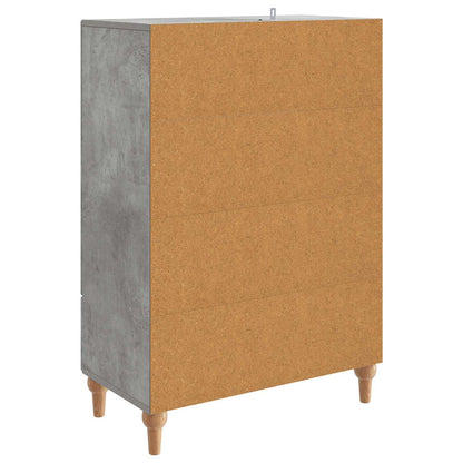 vidaXL Sideboard Concrete Grey 66 x 34.5 x 95 cm Engineered Wood