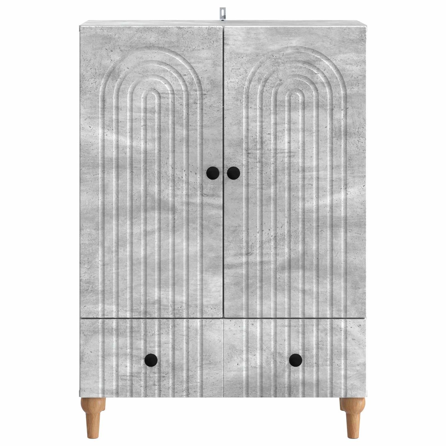vidaXL Sideboard Concrete Grey 66 x 34.5 x 95 cm Engineered Wood
