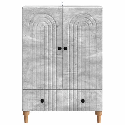 vidaXL Sideboard Concrete Grey 66 x 34.5 x 95 cm Engineered Wood