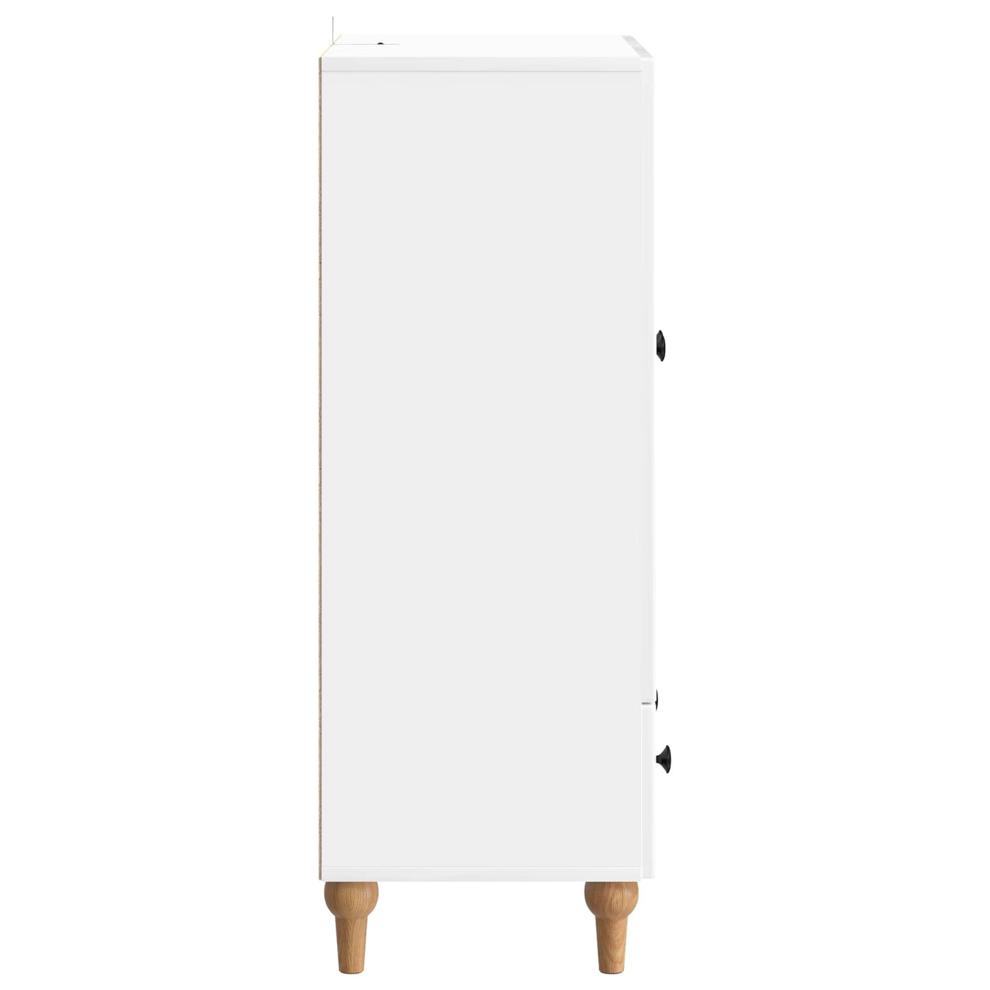 vidaXL Sideboard High Gloss White 66 x 34.5 x 95 cm Engineered Wood