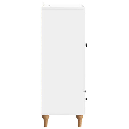 vidaXL Sideboard High Gloss White 66 x 34.5 x 95 cm Engineered Wood