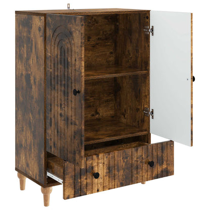 vidaXL Sideboard Smoked Oak 66 x 34.5 x 95 cm Engineered Wood