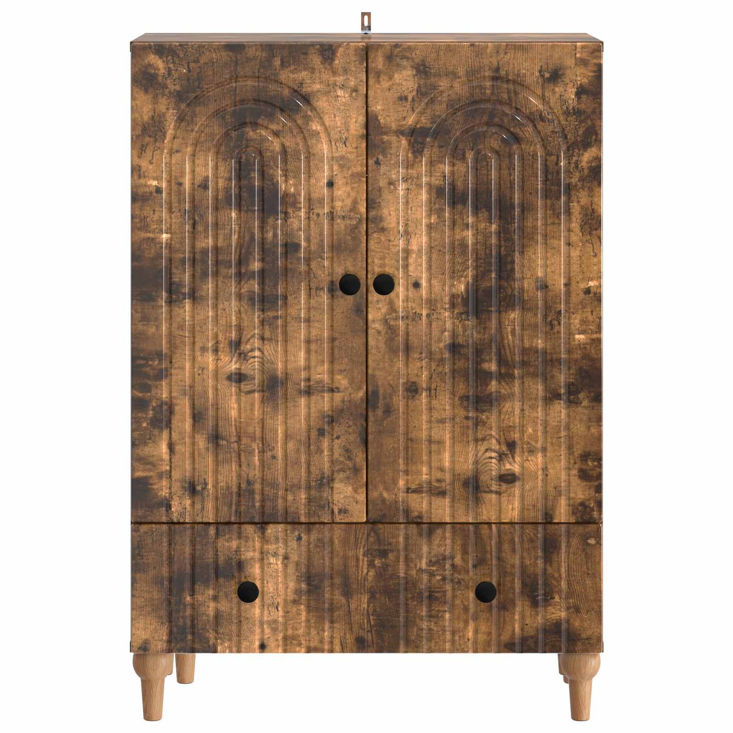 vidaXL Sideboard Smoked Oak 66 x 34.5 x 95 cm Engineered Wood