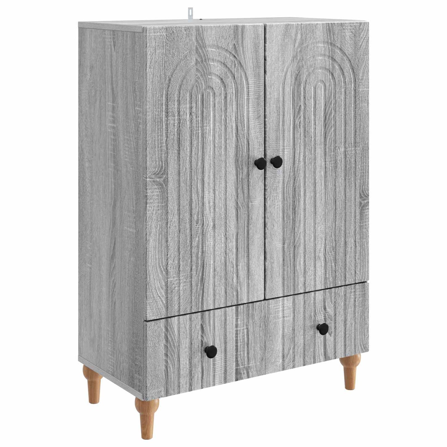 vidaXL Sideboard Grey Sonoma 66 x 34.5 x 95 cm Engineered Wood