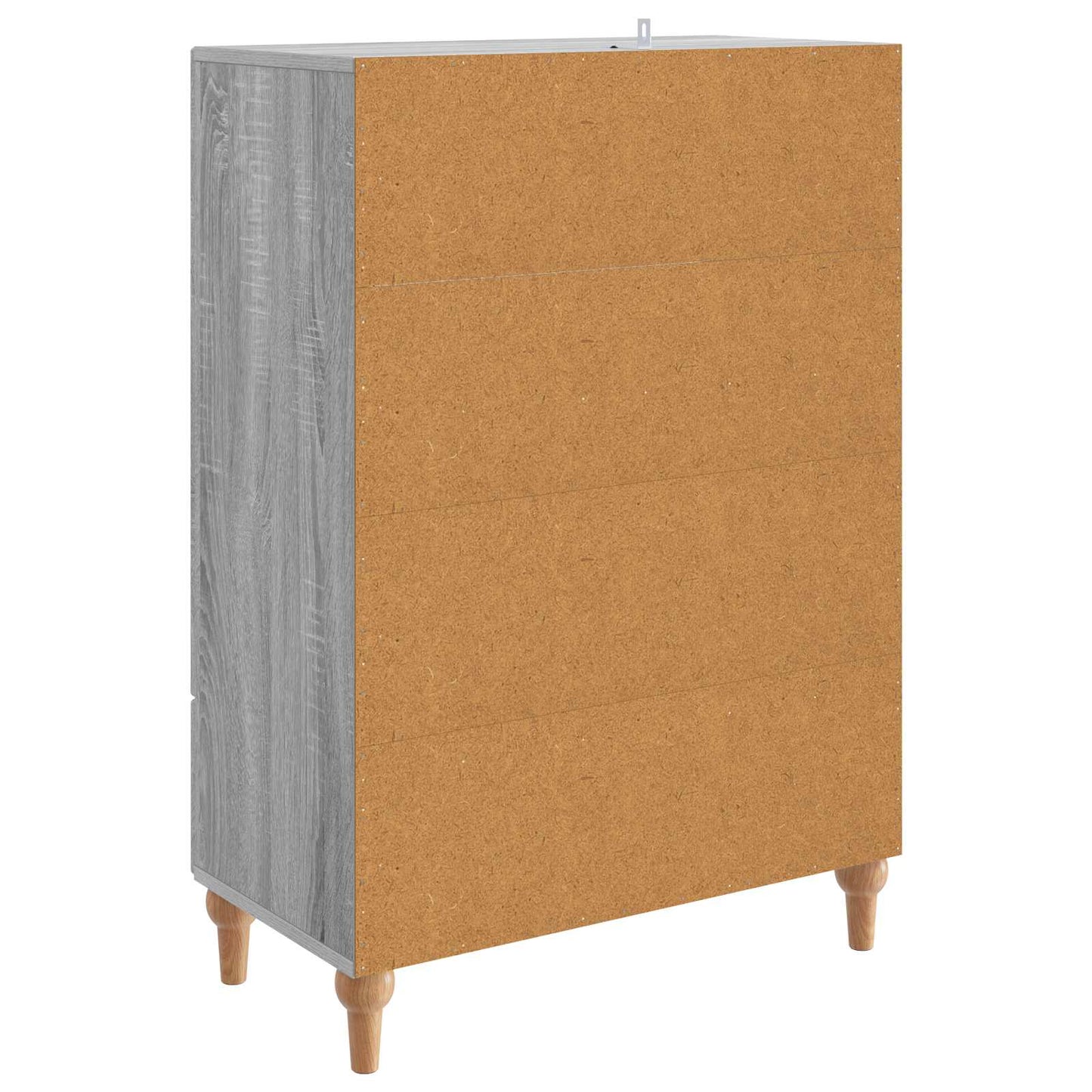 vidaXL Sideboard Grey Sonoma 66 x 34.5 x 95 cm Engineered Wood