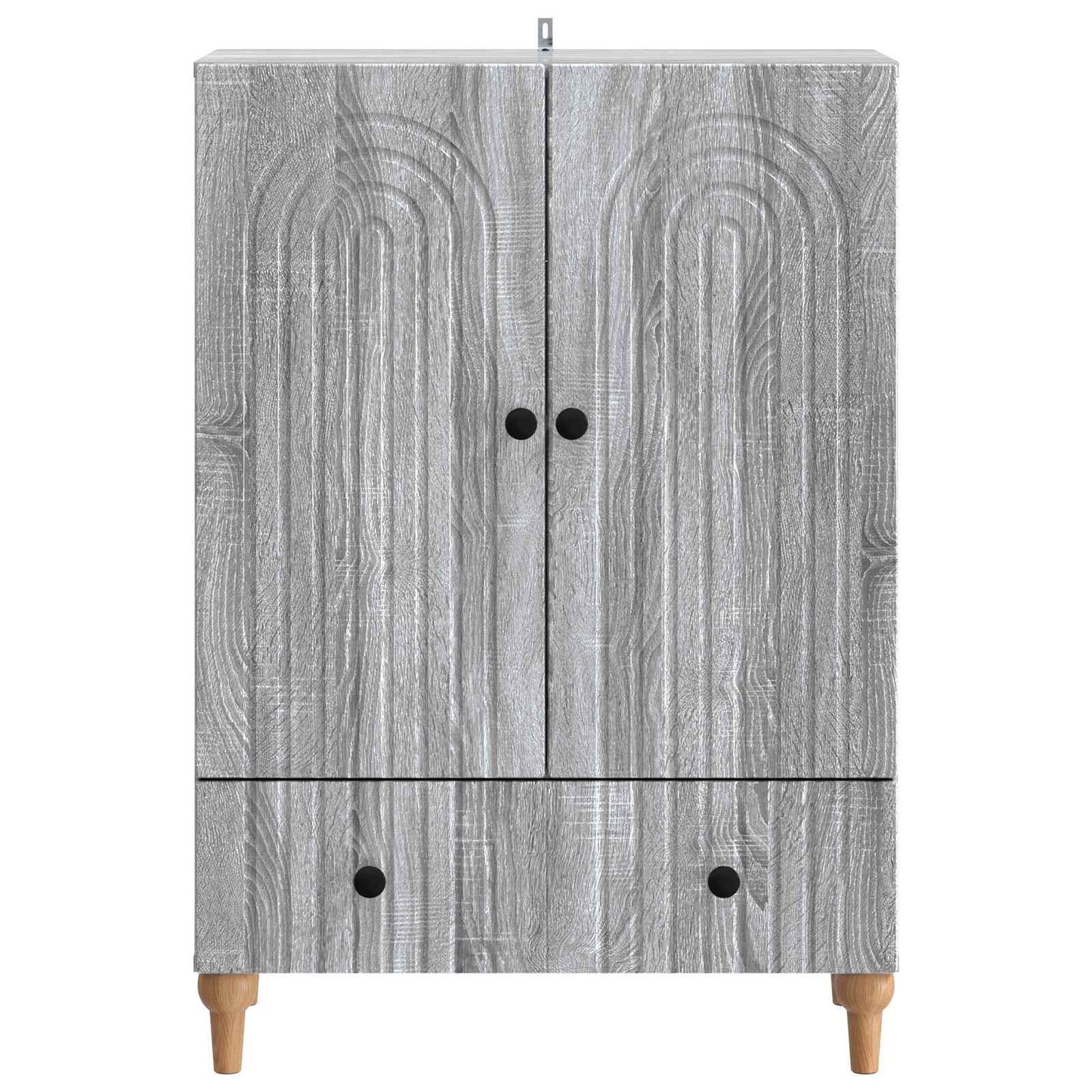 vidaXL Sideboard Grey Sonoma 66 x 34.5 x 95 cm Engineered Wood