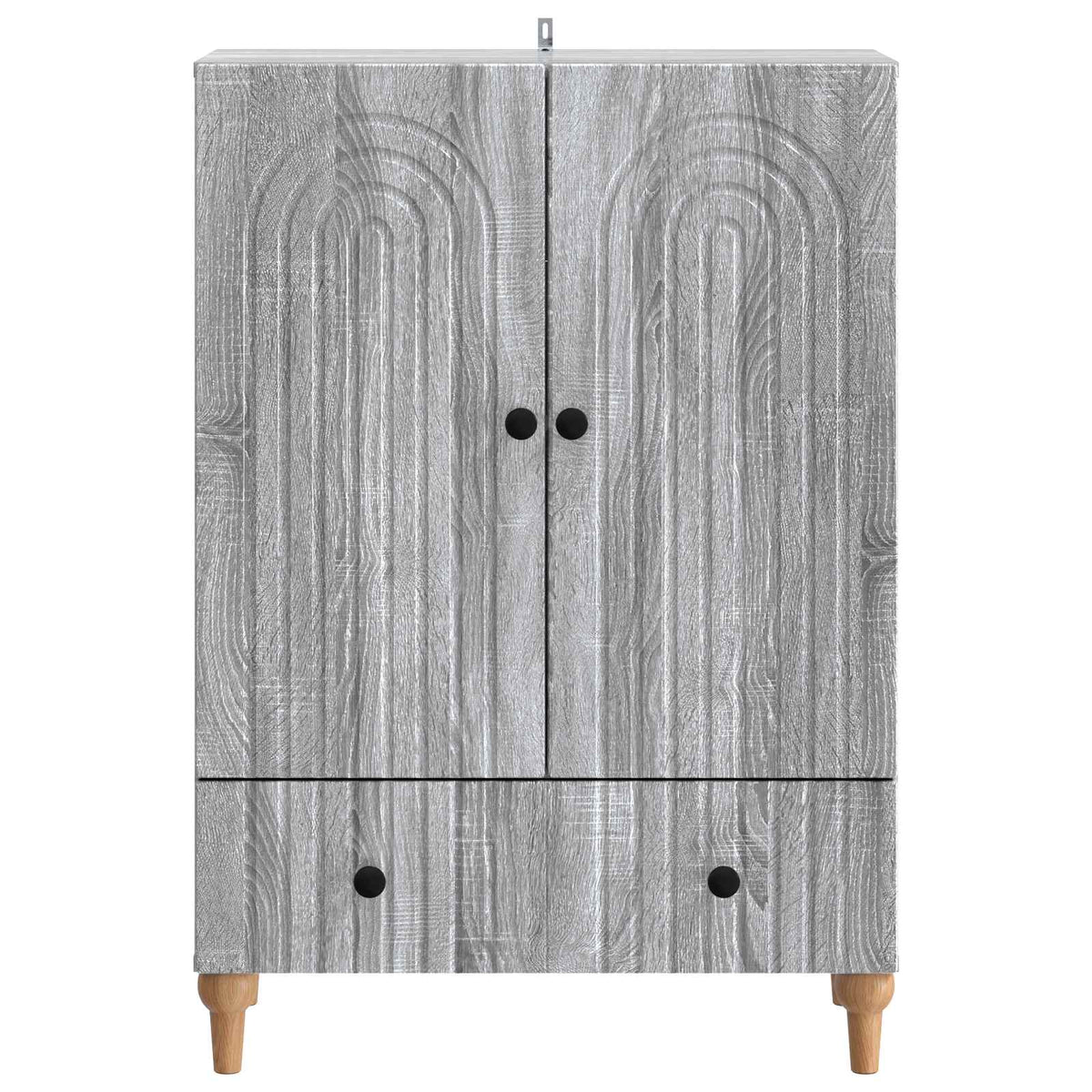 vidaXL Sideboard Grey Sonoma 66 x 34.5 x 95 cm Engineered Wood