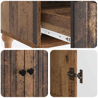 vidaXL Sideboard Old Wood 66 x 34.5 x 95 cm Engineered Wood