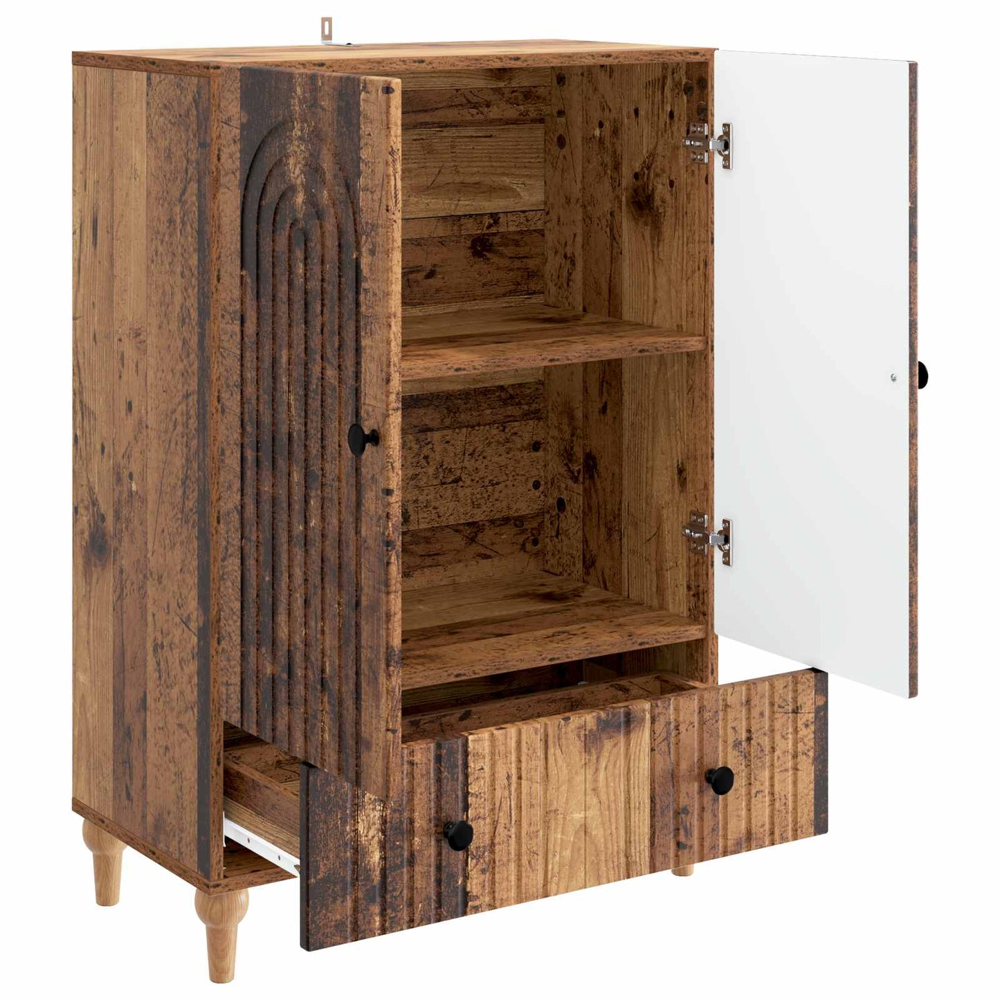 vidaXL Sideboard Old Wood 66 x 34.5 x 95 cm Engineered Wood