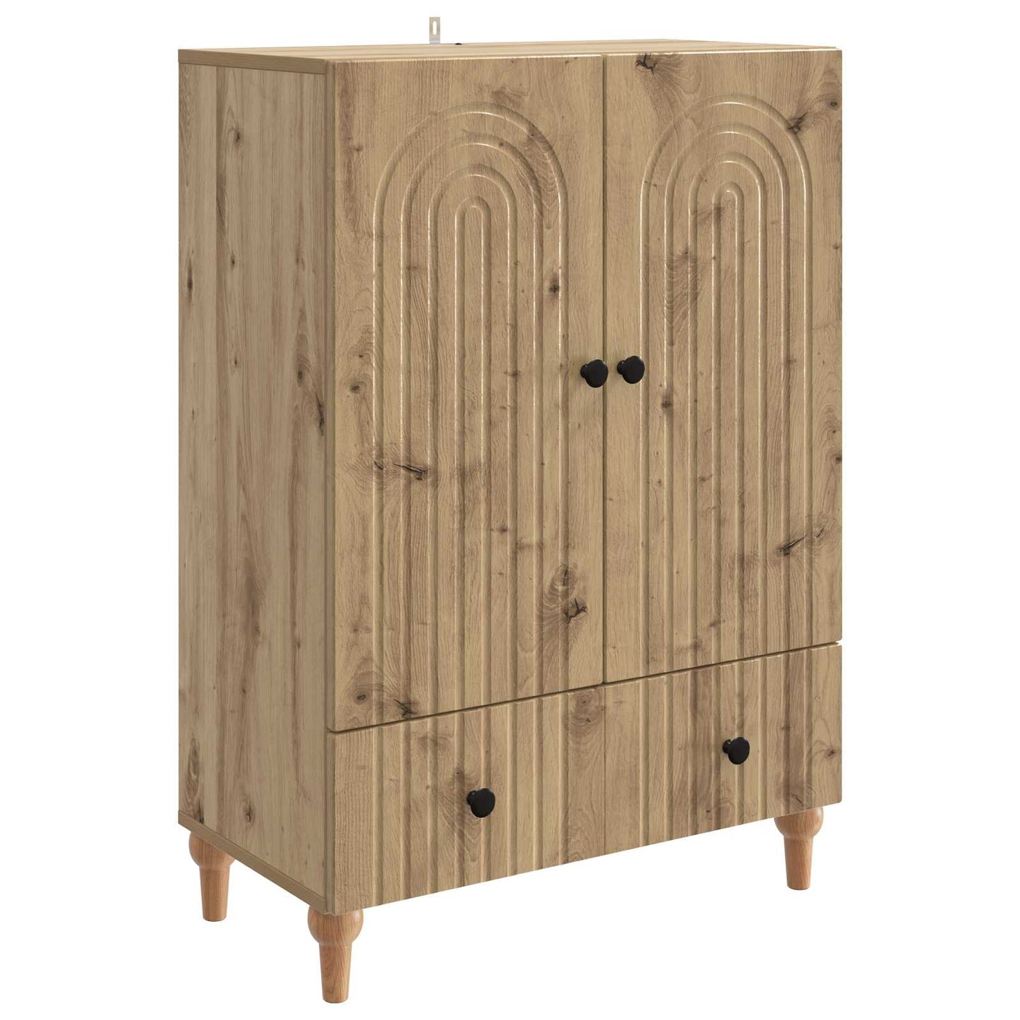 vidaXL Sideboard Artisan Oak 66 x 34.5 x 95 cm Engineered Wood
