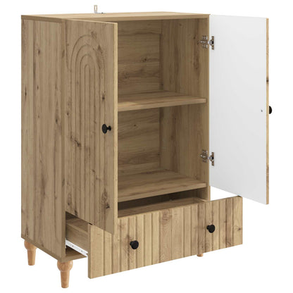 vidaXL Sideboard Artisan Oak 66 x 34.5 x 95 cm Engineered Wood