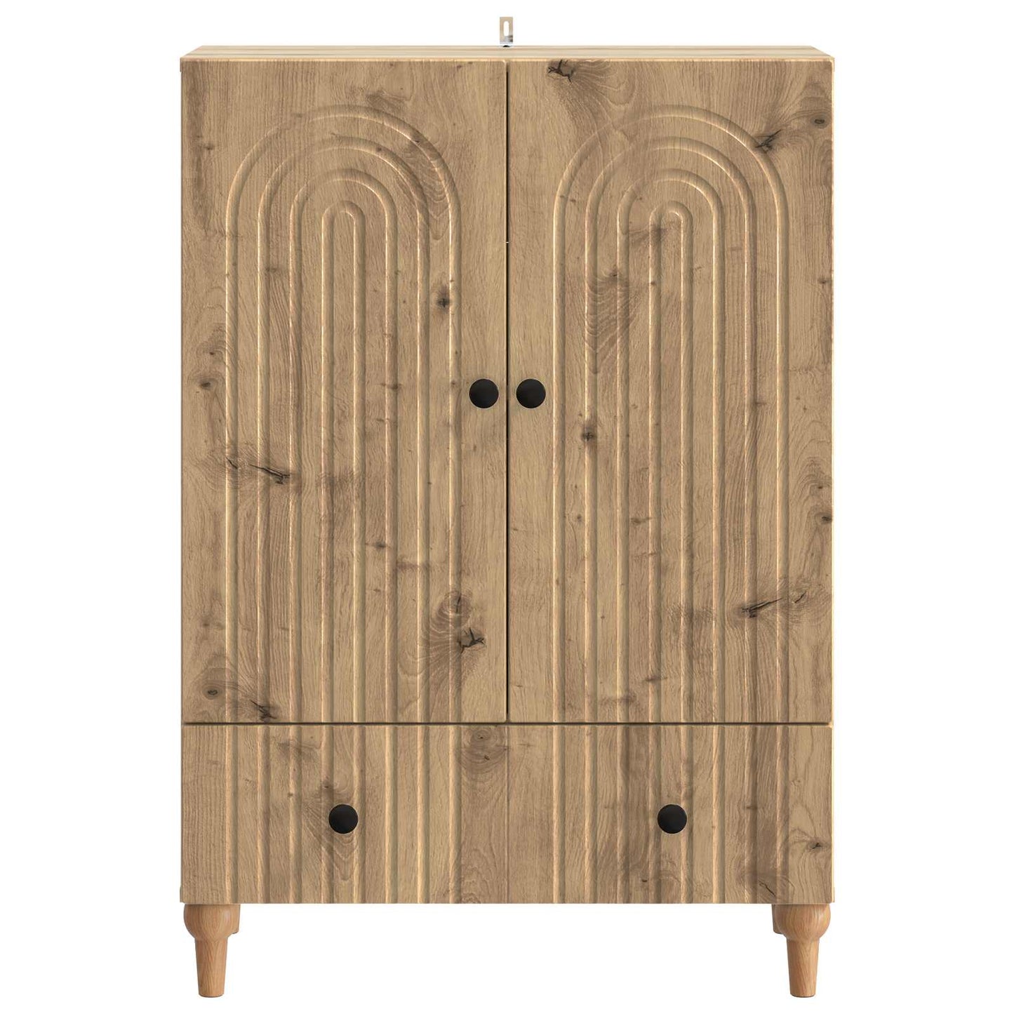 vidaXL Sideboard Artisan Oak 66 x 34.5 x 95 cm Engineered Wood