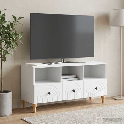 vidaXL TV Cabinet White 102 x 34.5 x 50 cm Engineered Wood