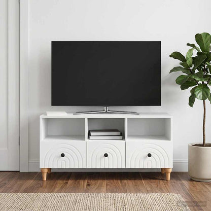 vidaXL TV Cabinet White 102 x 34.5 x 50 cm Engineered Wood
