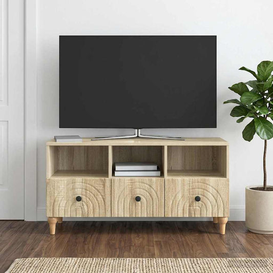vidaXL TV Cabinet 102 x 34.5 x 50 cm Sonoma Oak Engineered Wood