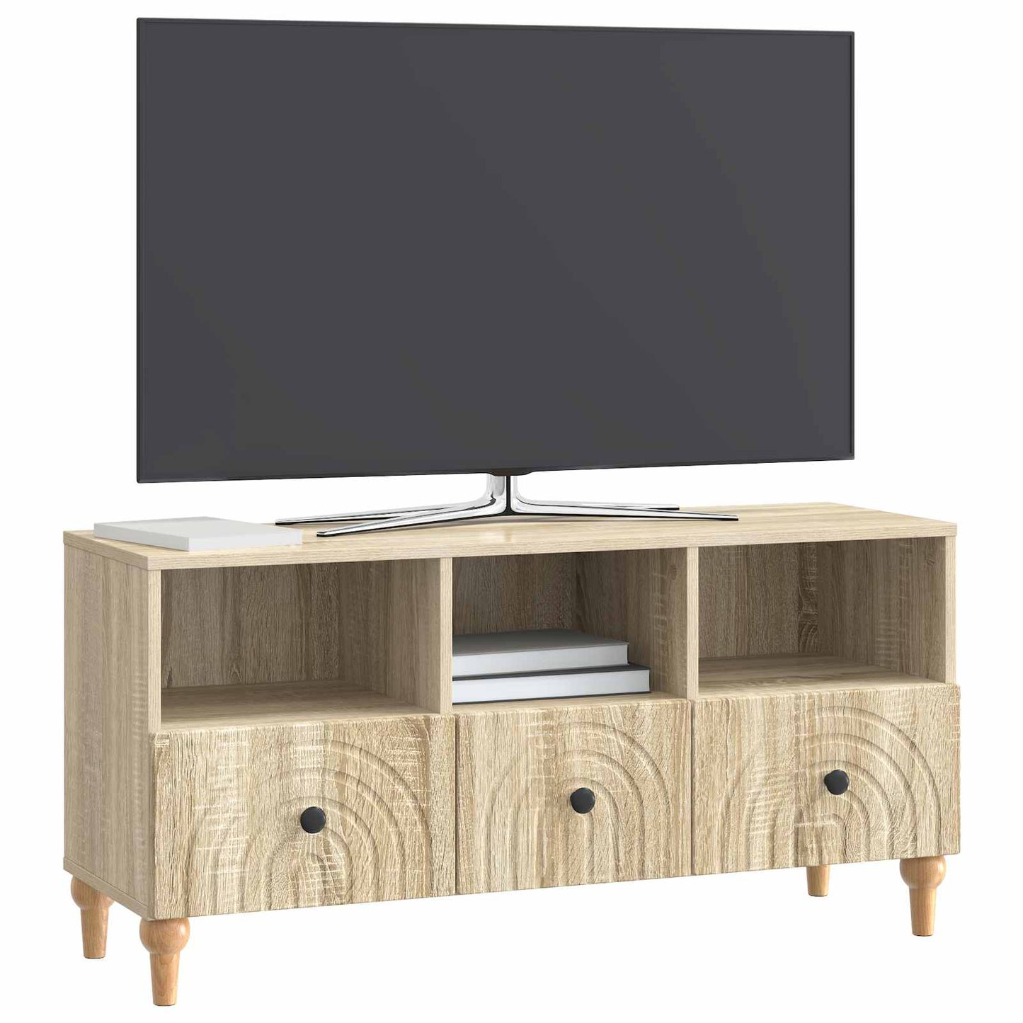 vidaXL TV Cabinet Sonoma Oak 102 x 34.5 x 50 cm Engineered Wood