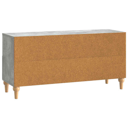 vidaXL TV Cabinet 102 x 34.5 x 50 cm Concrete Grey Engineered Wood