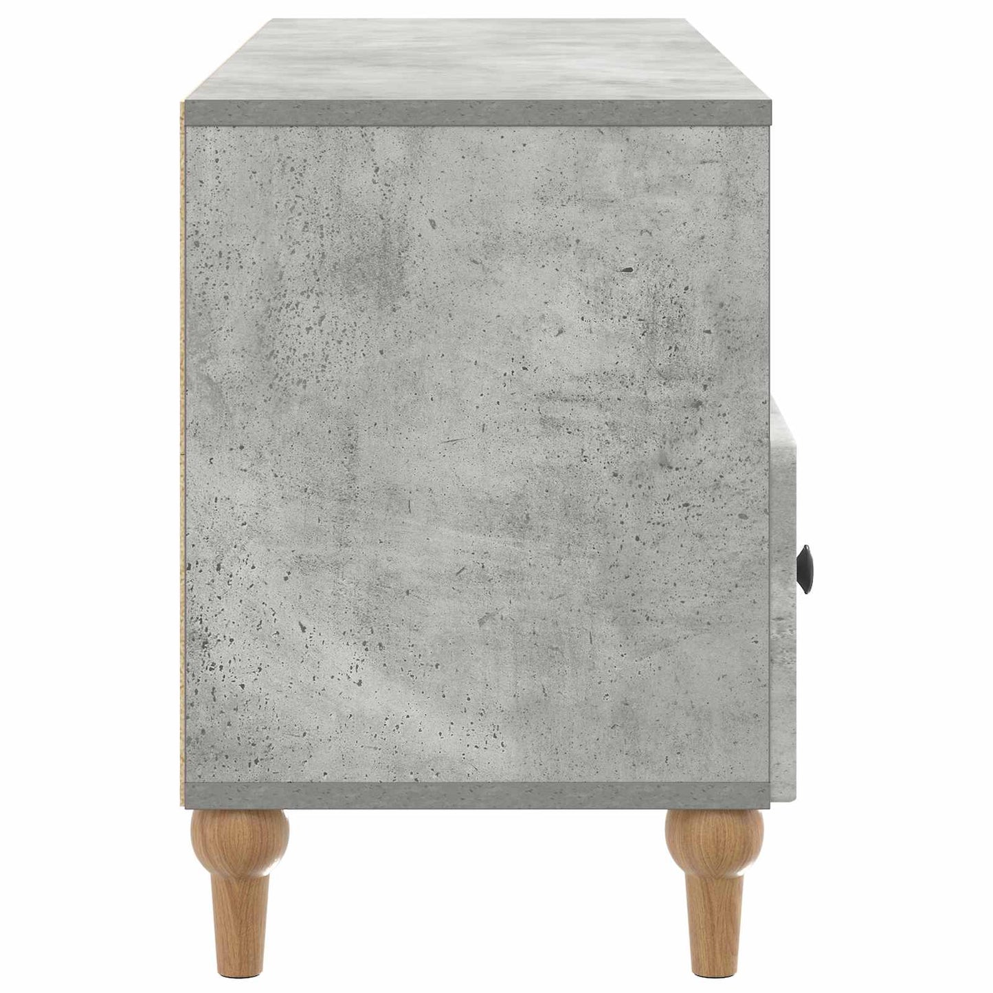 vidaXL TV Cabinet 102 x 34.5 x 50 cm Concrete Grey Engineered Wood