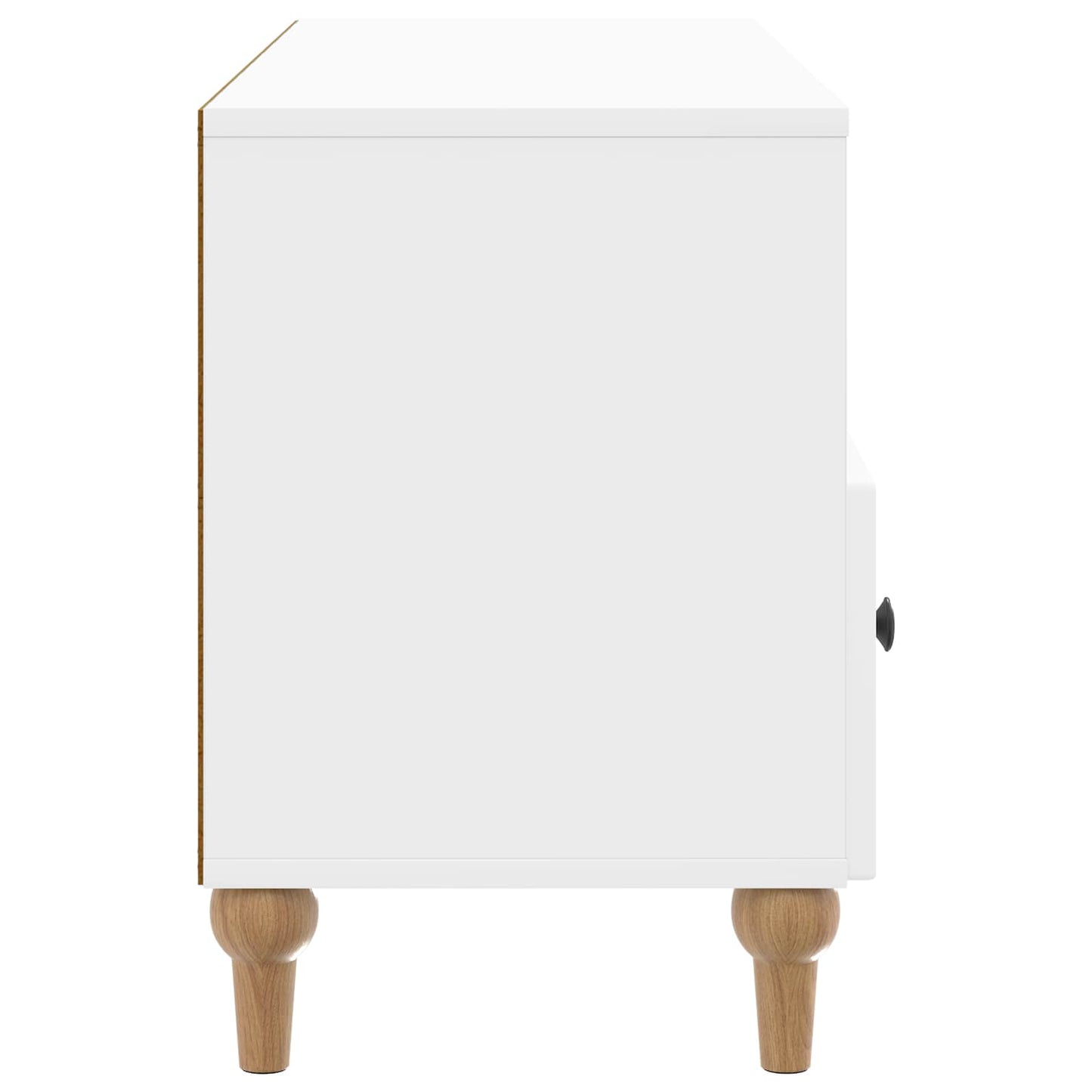 vidaXL TV Cabinet High Gloss White 102 x 34.5 x 50 cm Engineered Wood