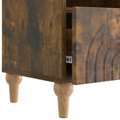vidaXL TV Cabinet Smoked Oak 102 x 34.5 x 50 cm Engineered Wood