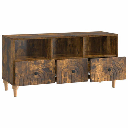 vidaXL TV Cabinet Smoked Oak 102 x 34.5 x 50 cm Engineered Wood