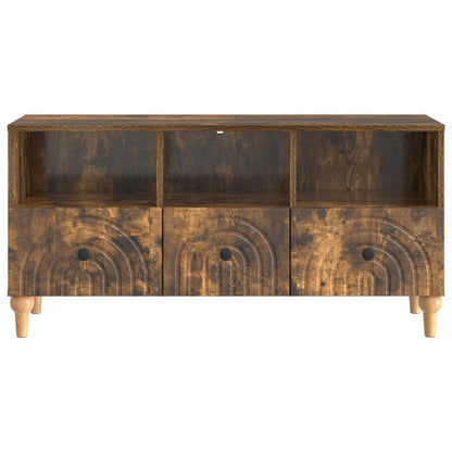 vidaXL TV Cabinet Smoked Oak 102 x 34.5 x 50 cm Engineered Wood